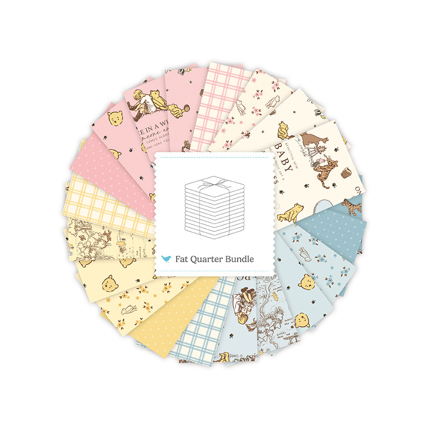 Winnie the Pooh Baby Fat Quarter Bundle (21 pieces) by Echo Park Paper Co. for Riley Blake Designs (FQ-18590-21)