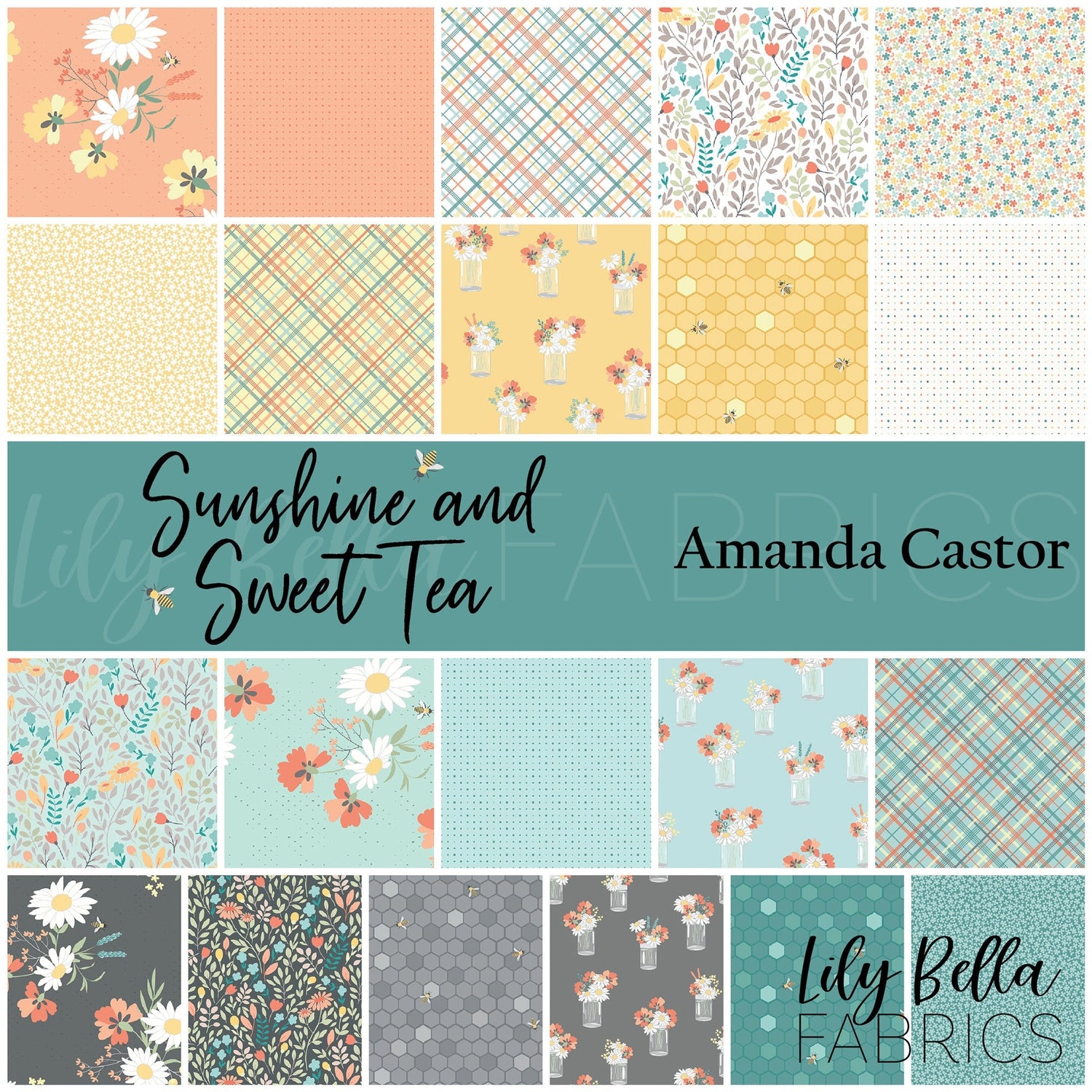 Sunshine and Sweet Tea by Amanda Castor of Material Girl Quilts