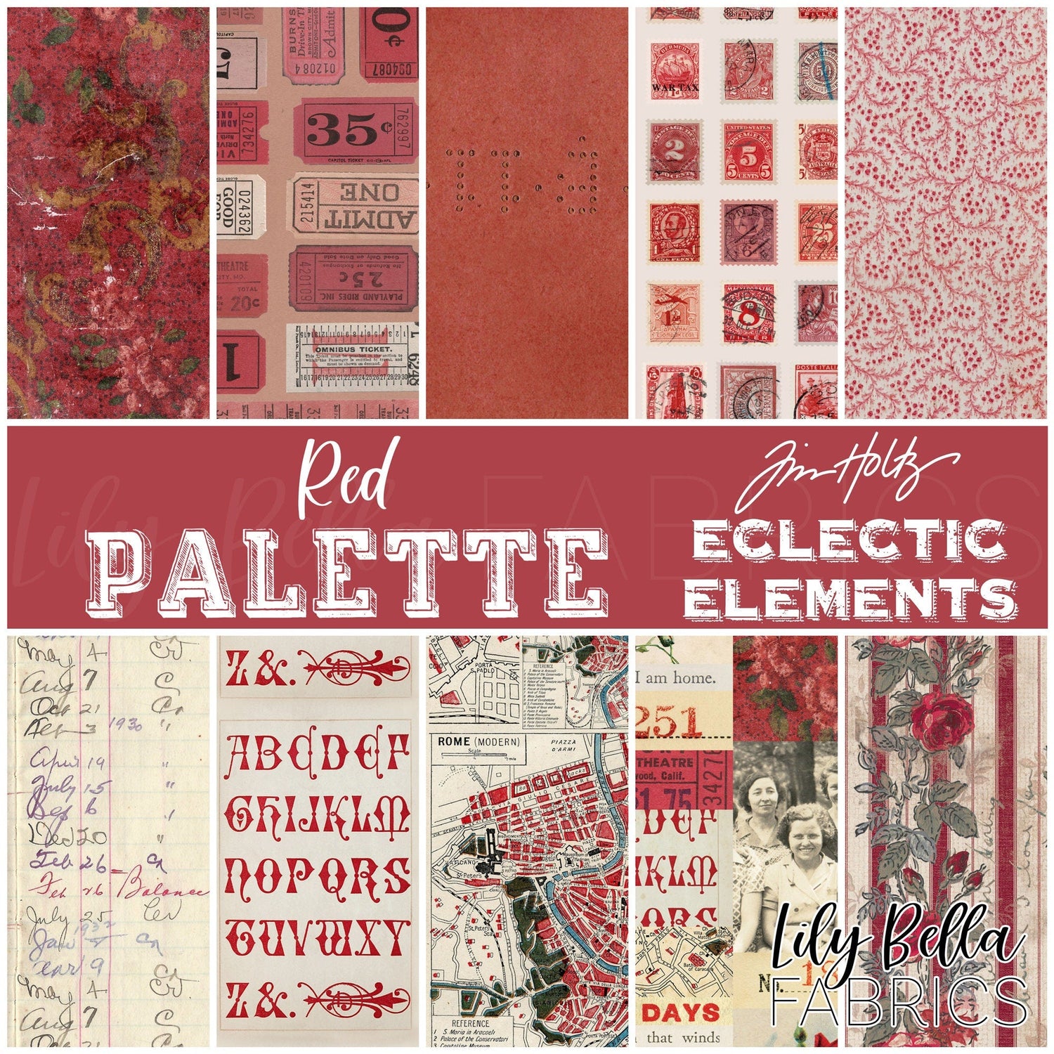 Eclectic Elements Palette: Red by Tim Holtz