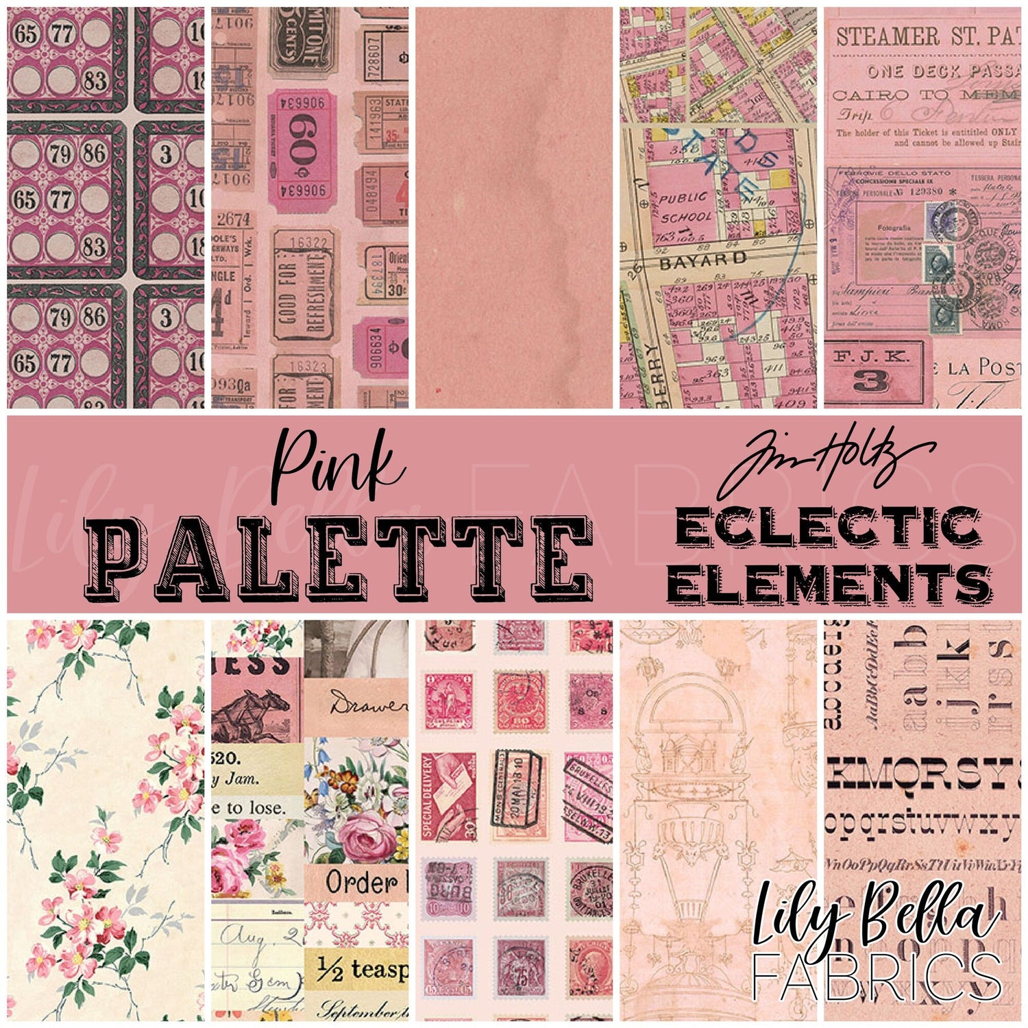 Eclectic Elements Palette: Pink by Tim Holtz