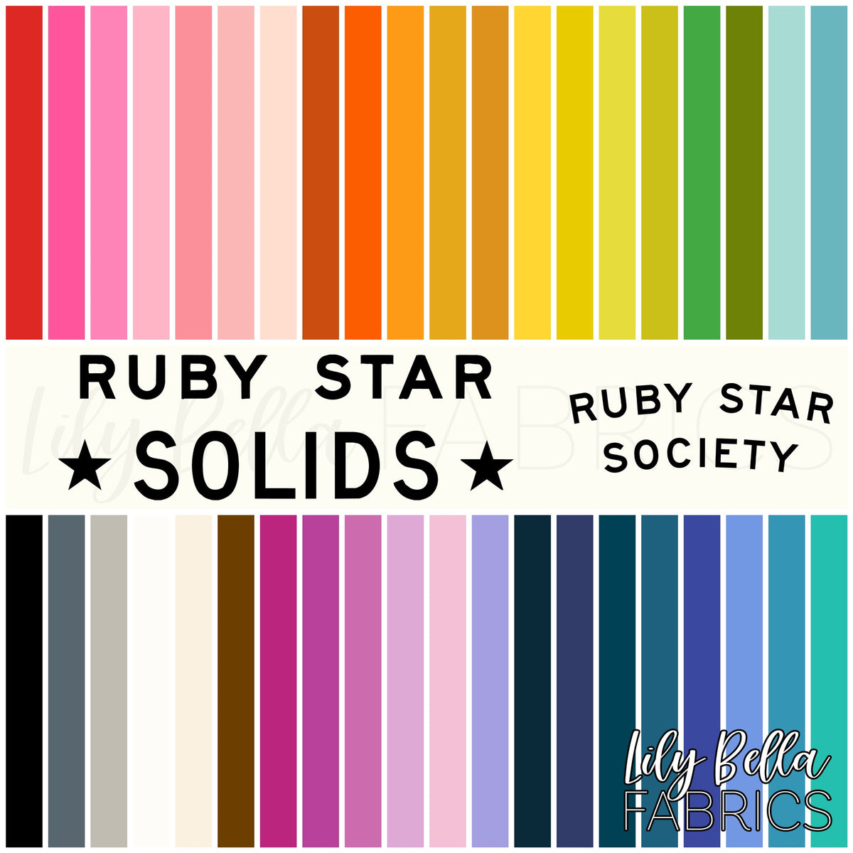 Ruby Star Solids Fabric Collection by Ruby Star Society at Lily Bella Fabrics