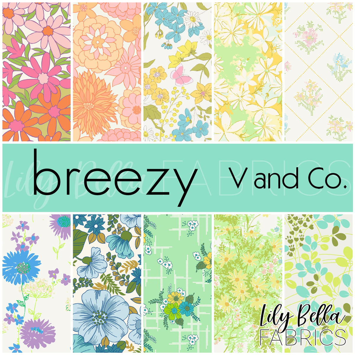 Breezy Fabric Collection by V and Co. for Moda at Lily Bella Fabrics