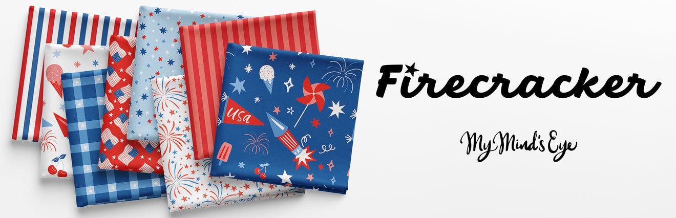 Firecracker Fabric Collection by My Mind's Eye for Riley Blake Designs at Lily Bella Fabrics