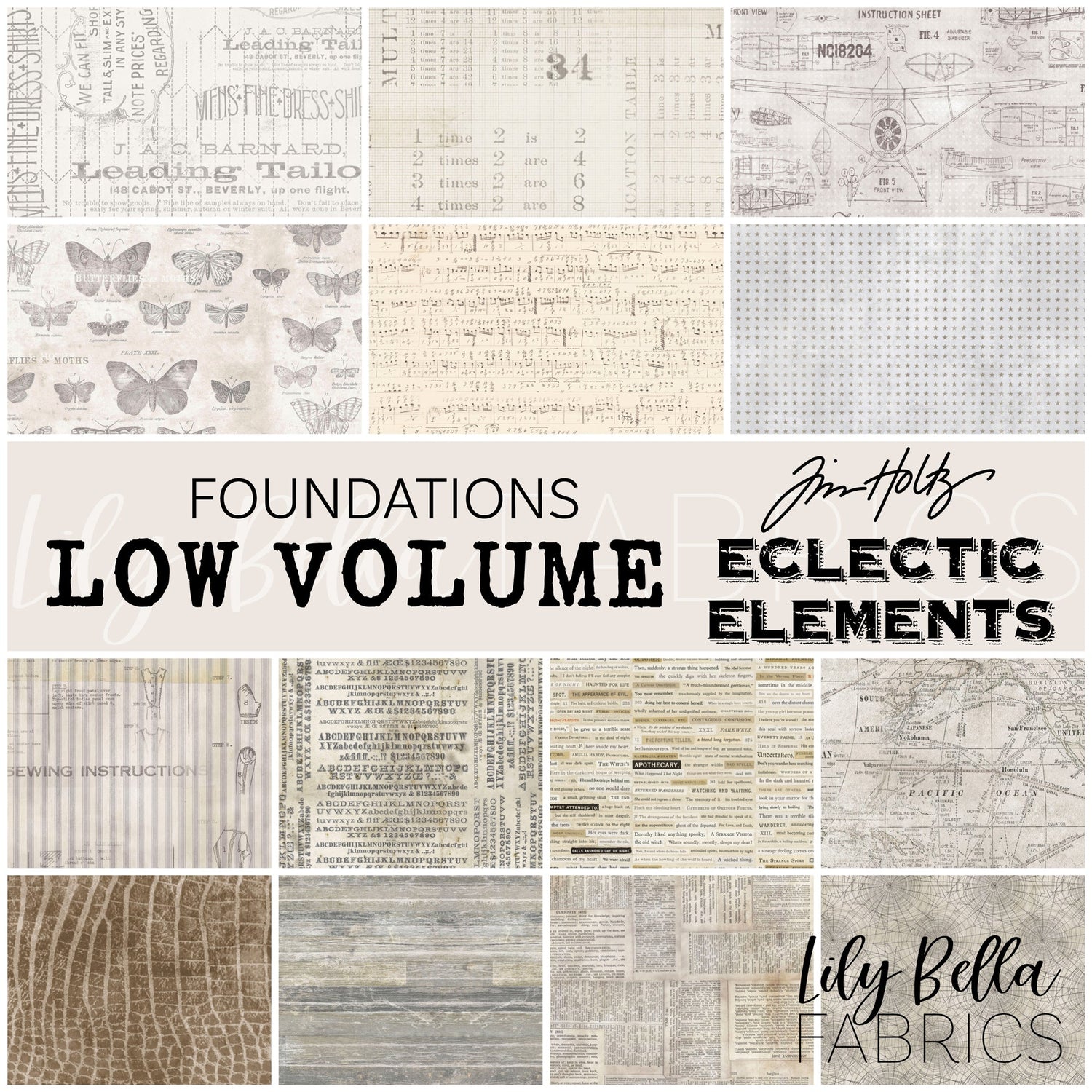 Foundations Low Volume by Tim Holtz Eclectic Elements