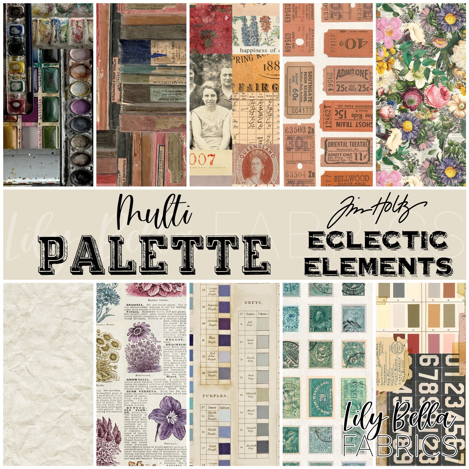 Eclectic Elements Palette: Multi by Tim Holtz