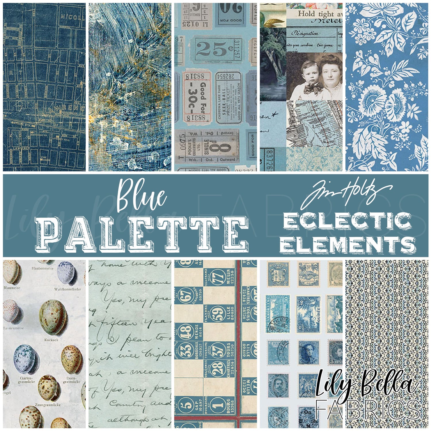 Eclectic Elements Palette: Blue by Tim Holtz