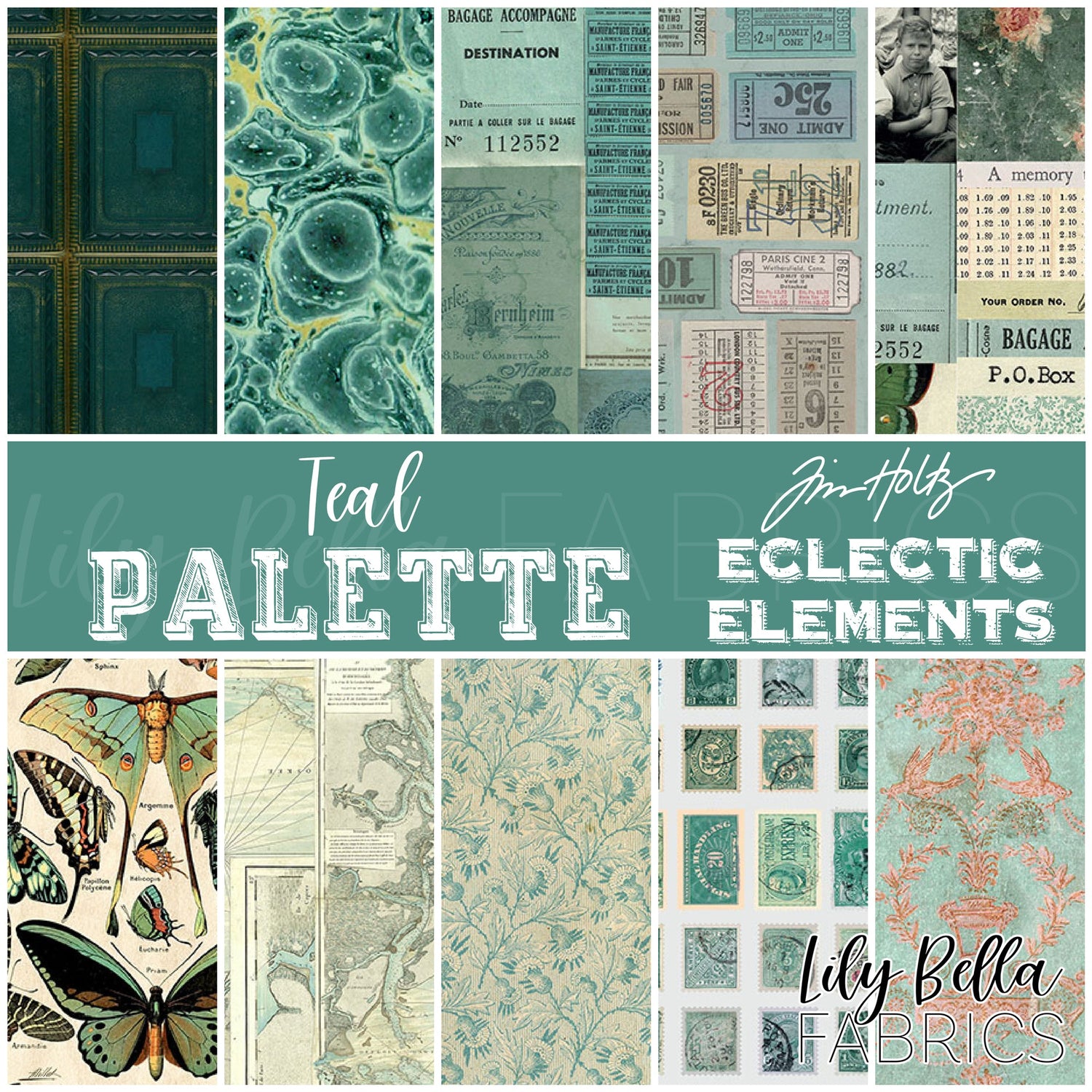 Eclectic Elements Palette: Teal by Tim Holtz