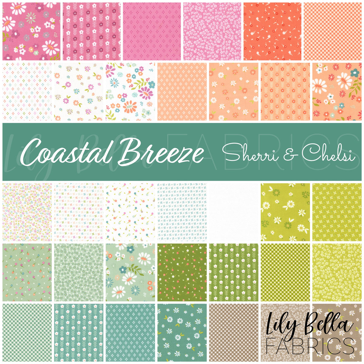 Coastal Breeze Fabric Collection by Sherri and Chelsi for Moda at Lily Bella Fabrics