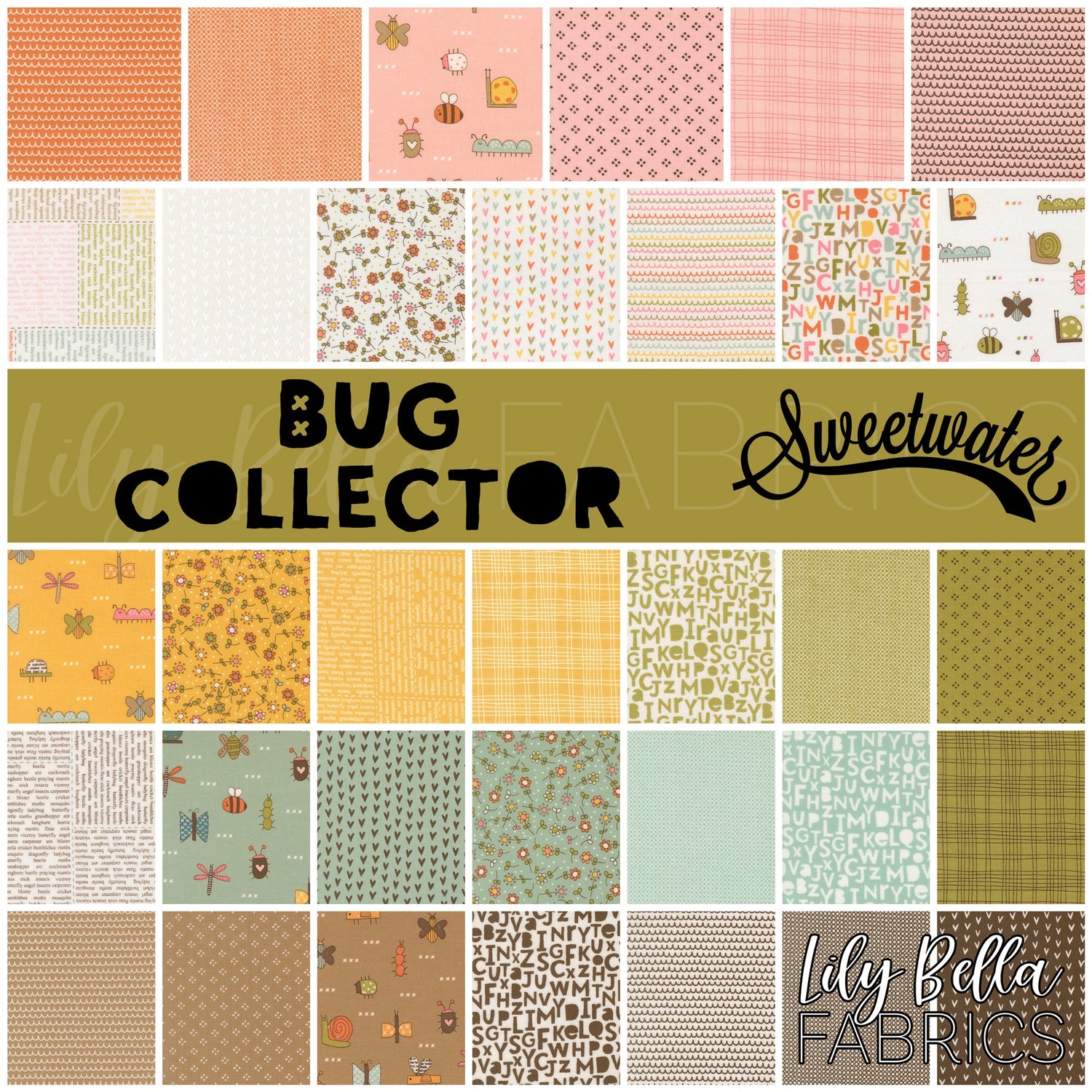 Bug Collector Fabric Collection by Sweetwater for Moda at Lily Bella Fabrics