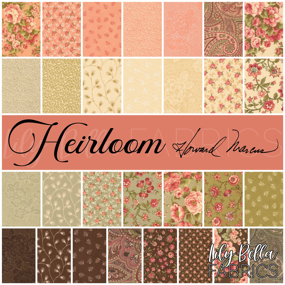 Heirloom Fabric Collection by Howard Marcus for Moda at Lily Bella Fabrics