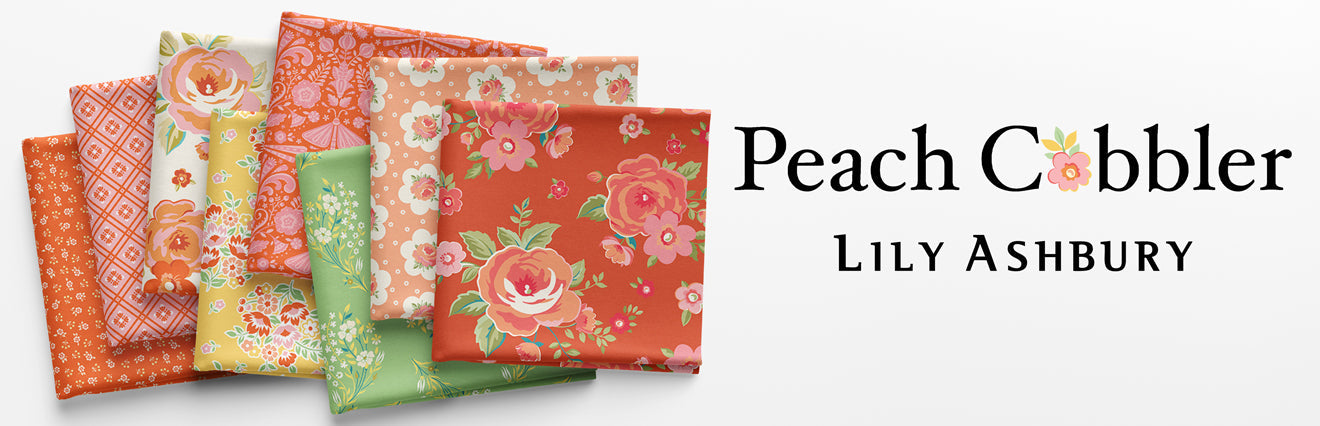Peach Cobbler Fabric Collection by Lily Ashbury for Riley Blake Designs at Lily Bella Fabrics