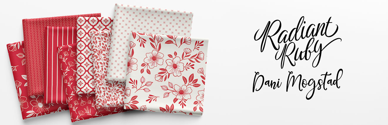 Radiant Ruby Fabric Collection by Dani Mogstad for Riley Blake Designs at Lily Bella Fabrics