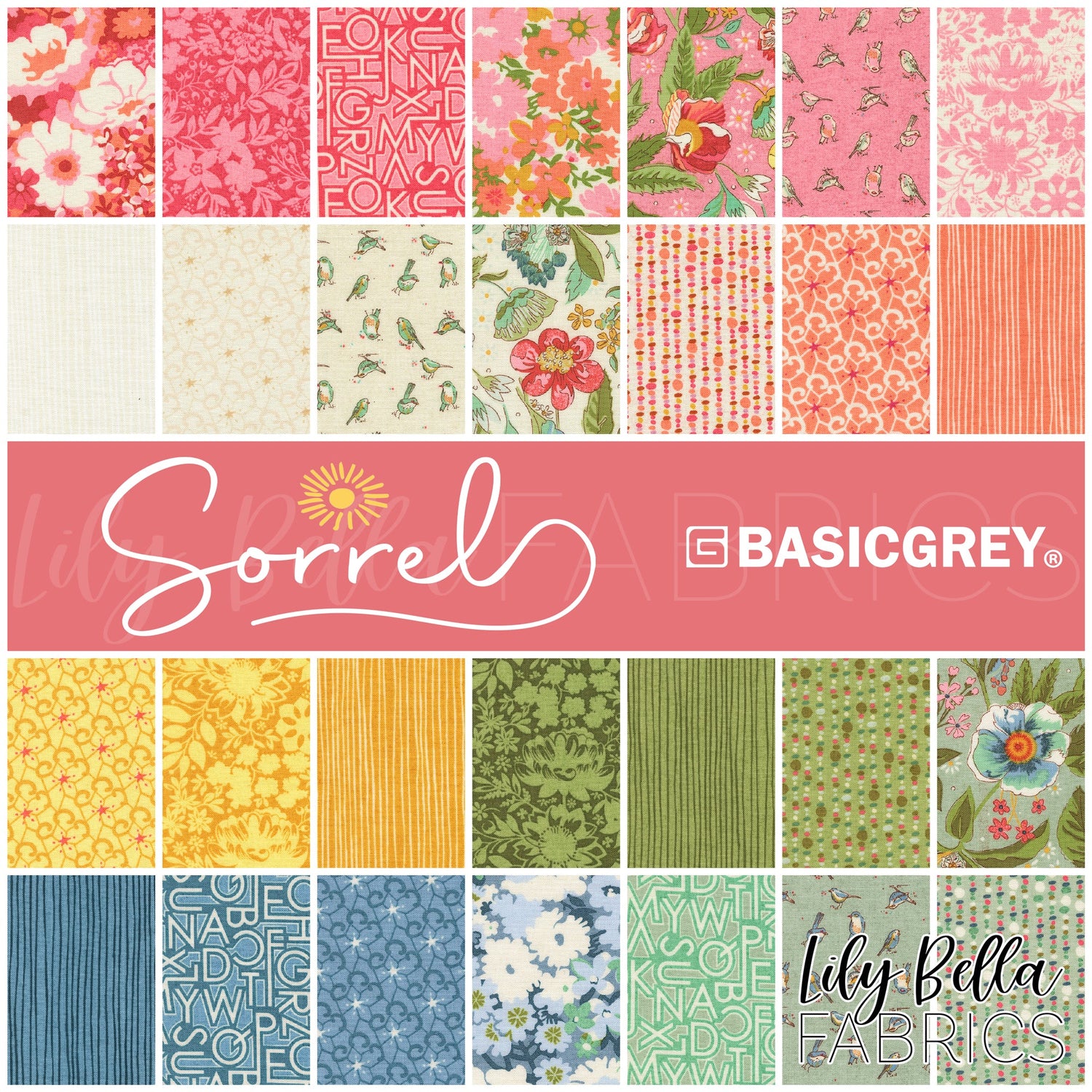 Sorrel Fabric Collection by BasicGrey for Moda at Lily Bella Fabrics