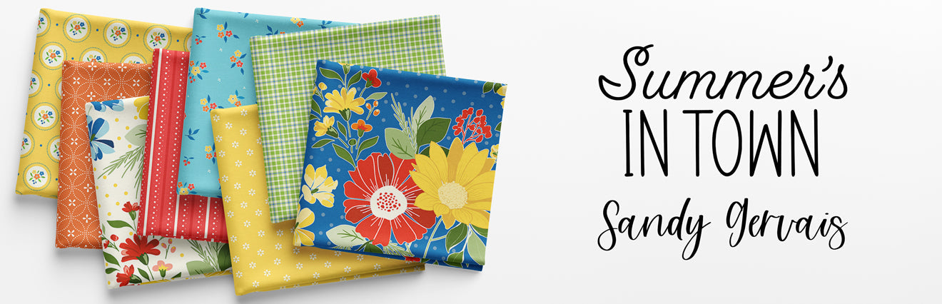 Summer's in Town Fabric Collection by Sandy Gervais for Riley Blake Designs at Lily Bella Fabrics