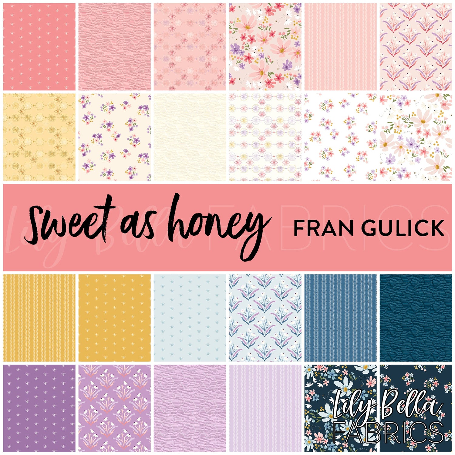 Sweet as Honey Fabric Collection by Fran Gulick for Riley Blake Designs at Lily Bella Fabrics