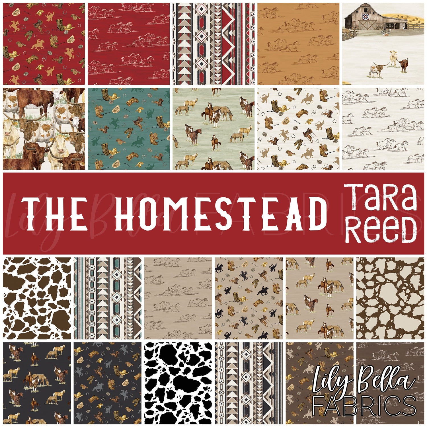 The Homestead Fabric Collection by Tara Reed for Riley Blake Designs at Lily Bella Fabrics