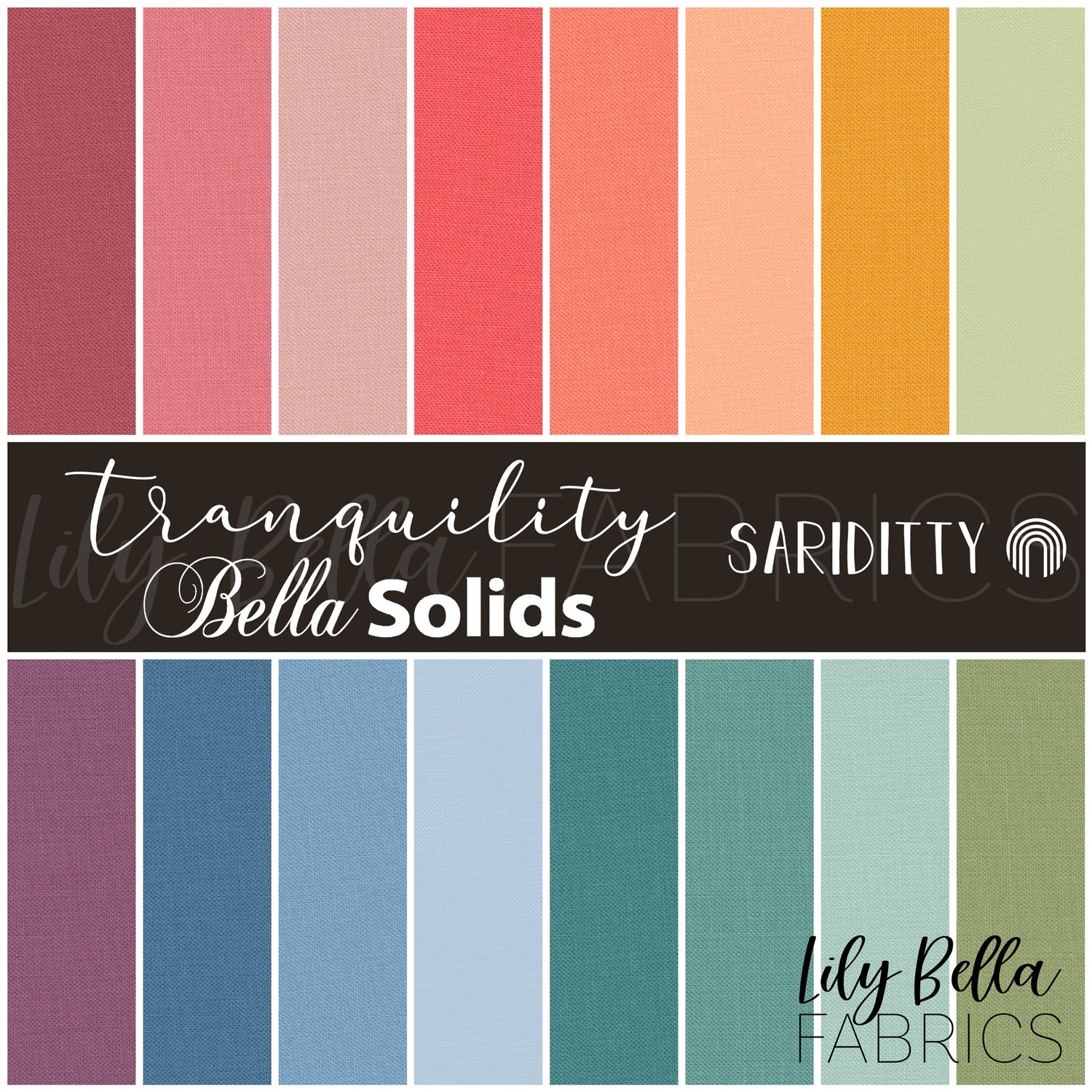Tranquility Bella Solids Fabric Collection by Sariditty for Moda at Lily Bella Fabrics