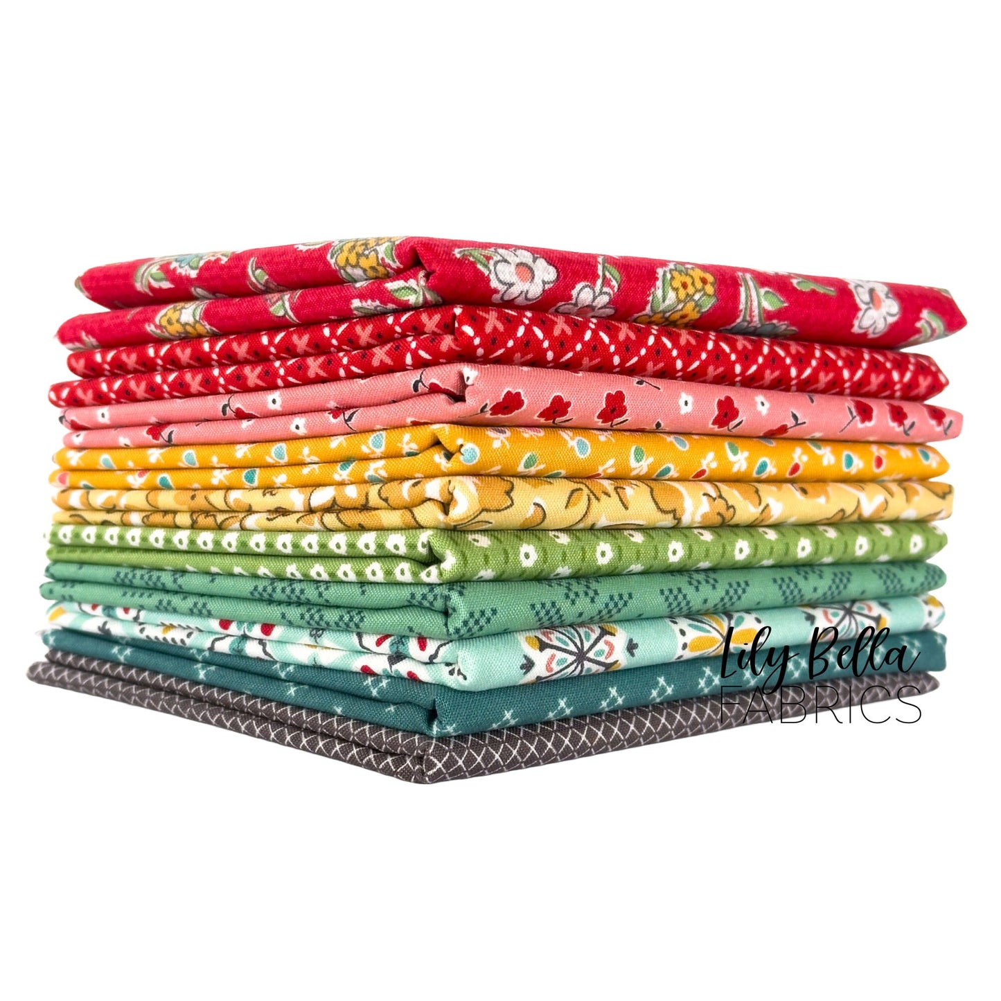 Stitch Fat Eighth Bundle (10 pcs) by Lori Holt for Riley Blake