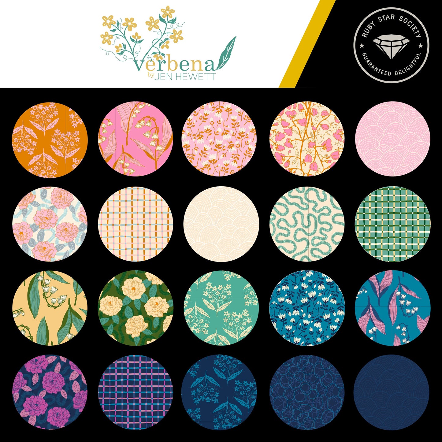 Verbena Fat Quarter Bundle (28 pcs) by Jen Hewett for Ruby Star Society