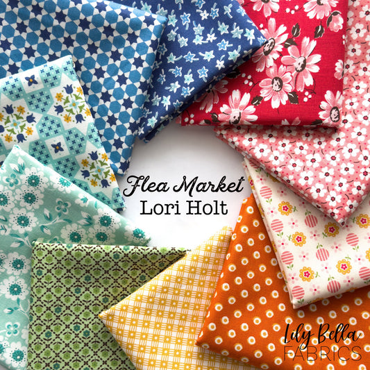 Flea Market Fat Eighth Bundle (10 pcs) by Lori Holt for Riley Blake