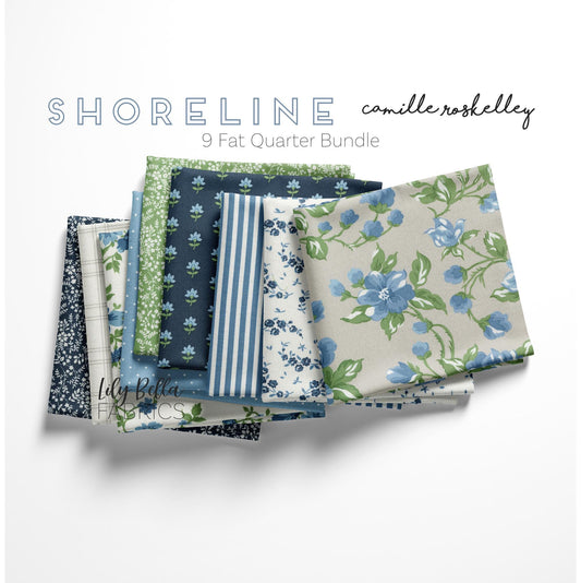 Shoreline Fat Quarter Bundle (9 pcs) by Camille Roskelley for Moda