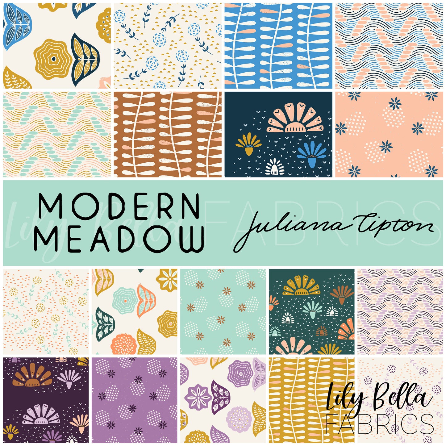 Modern Meadow Fat Quarter Bundle (18 pcs) by Juliana Tipton for Cotton and Steel