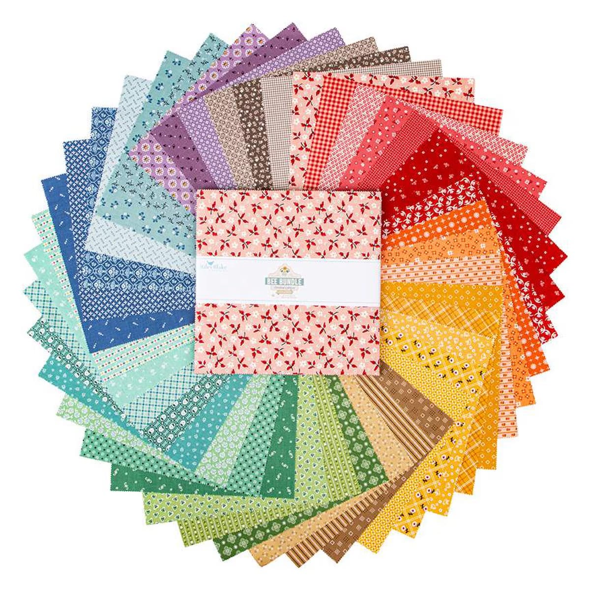 Bee Bundle Limited Edition Colors Layer Cake (42 pcs) by Lori Holt for Riley Blake