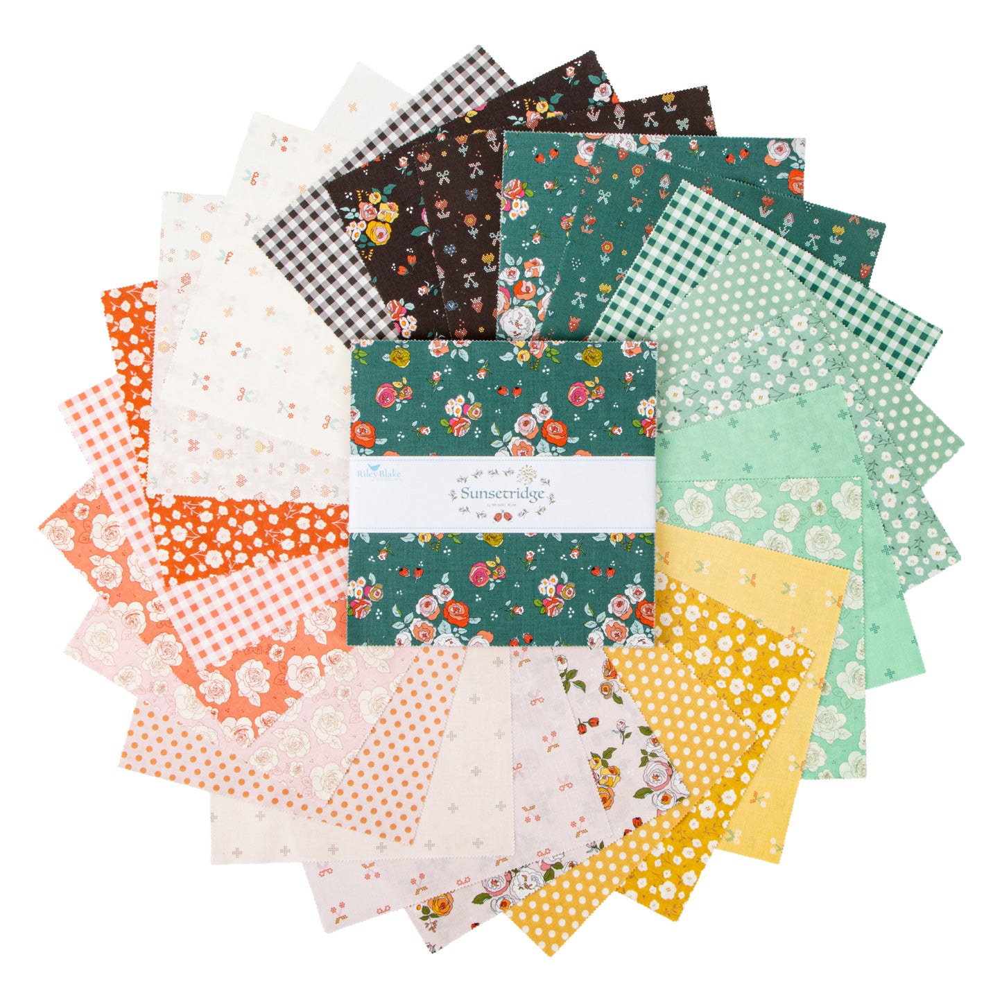 Sunsetridge 10 Inch Stacker (42 pcs) by Minki Kim for Riley Blake