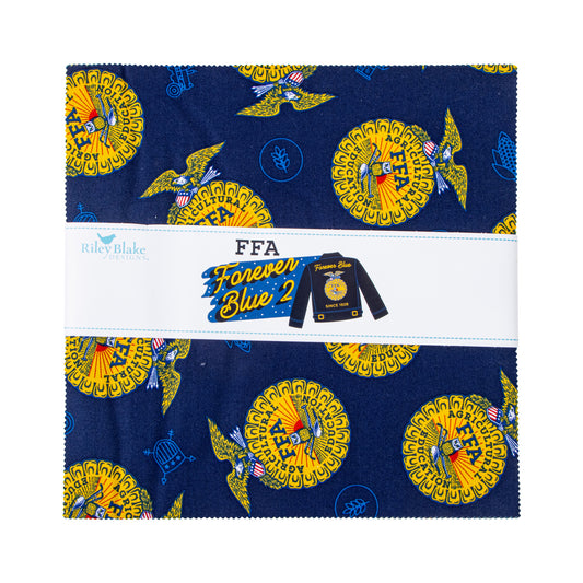 FFA Forever Blue 2 10 Inch Stacker (42 pcs) by Riley Blake Designs