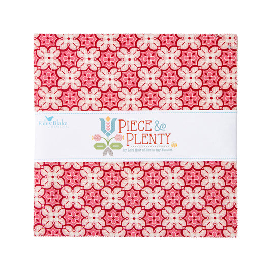 Piece and Plenty 10 Inch Stacker (42 pcs) by Lori Holt for Riley Blake