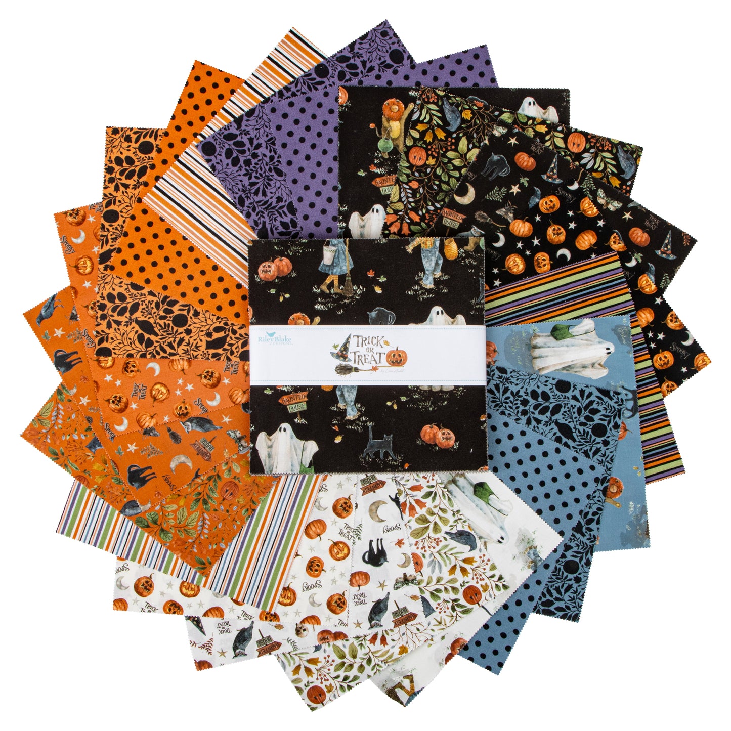Trick or Treat 10 Inch Stacker (42 pcs) by Lisa Audit for Riley Blake Designs