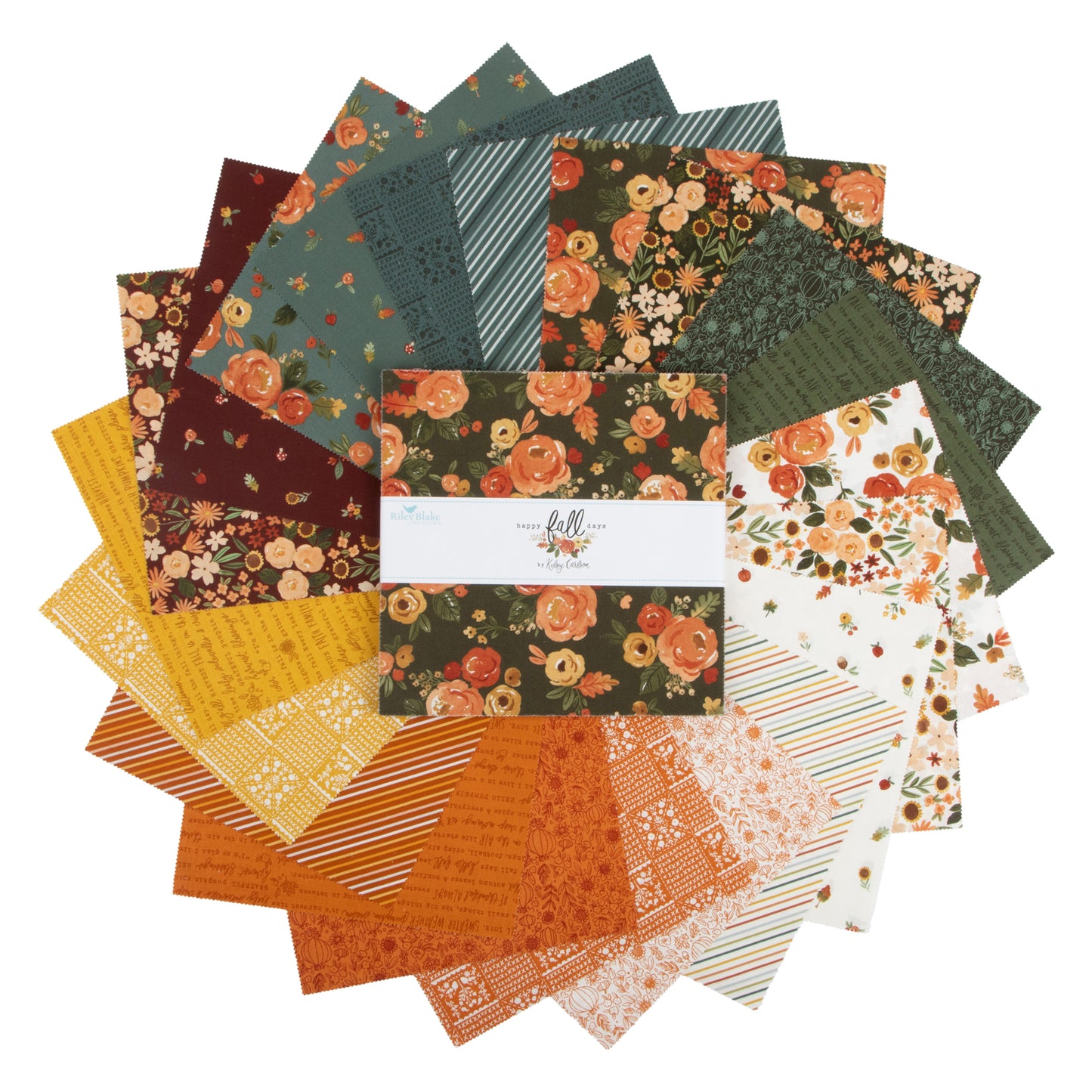 Happy Fall Days 10 Inch Stacker (42 pcs) by Kelsey Carlson for Riley Blake Designs