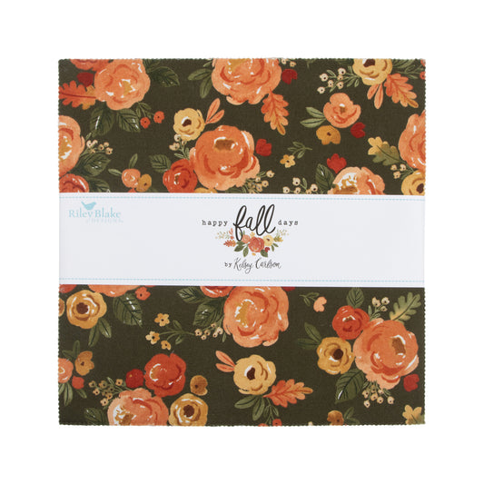 Happy Fall Days 10 Inch Stacker (42 pcs) by Kelsey Carlson for Riley Blake Designs
