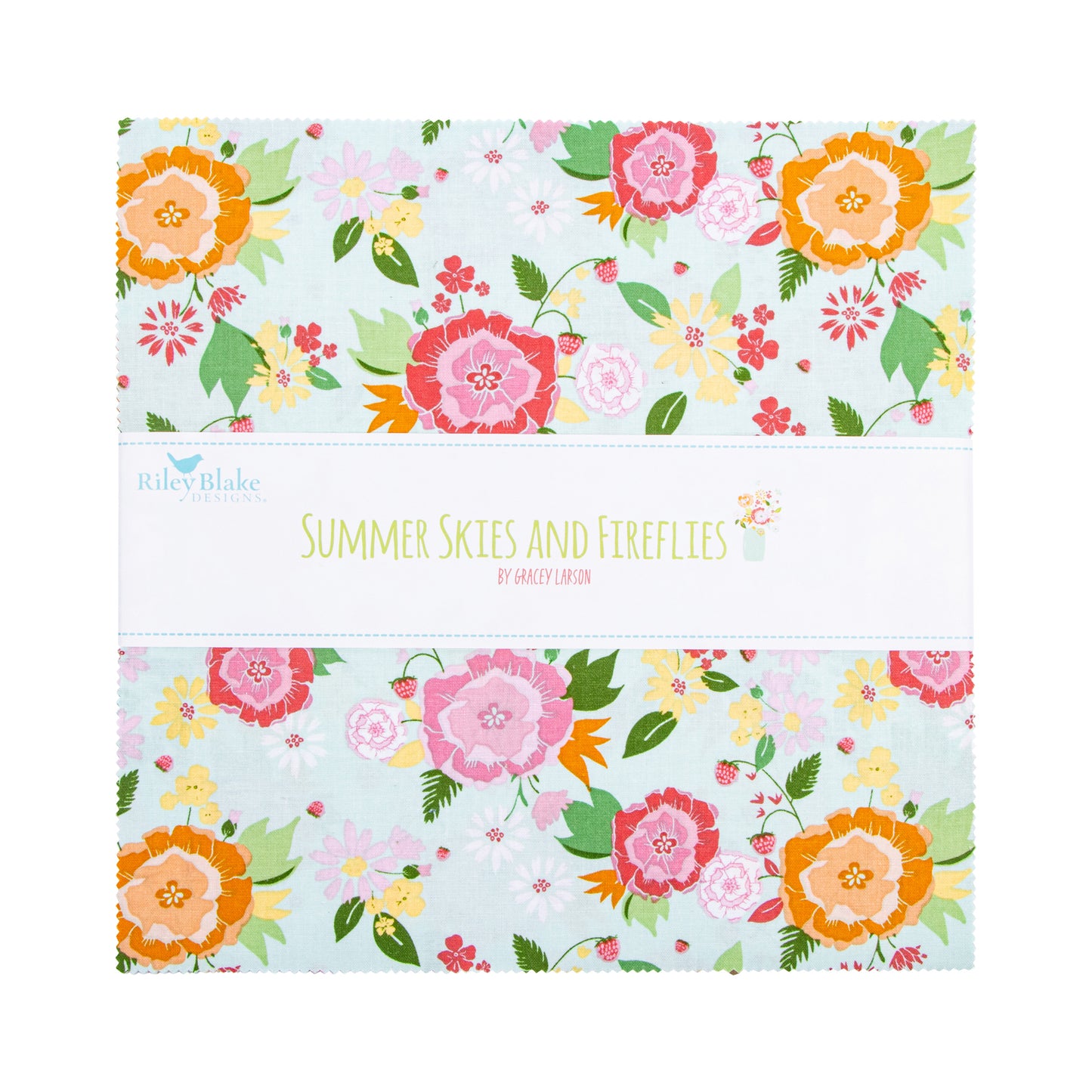 Summer Skies and Fireflies 10 Inch Stacker (42 pcs) by Gracey Larson for Riley Blake