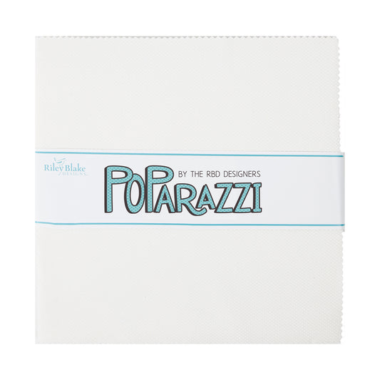 POParazzi White on White 10 Inch Stacker (42 pcs) by The RBD Designers for Riley Blake Designs