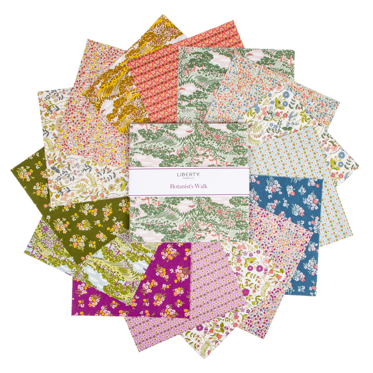 Botanist's Walk 10 Inch Stacker (42 pcs) by Liberty Fabrics for Riley Blake Designs