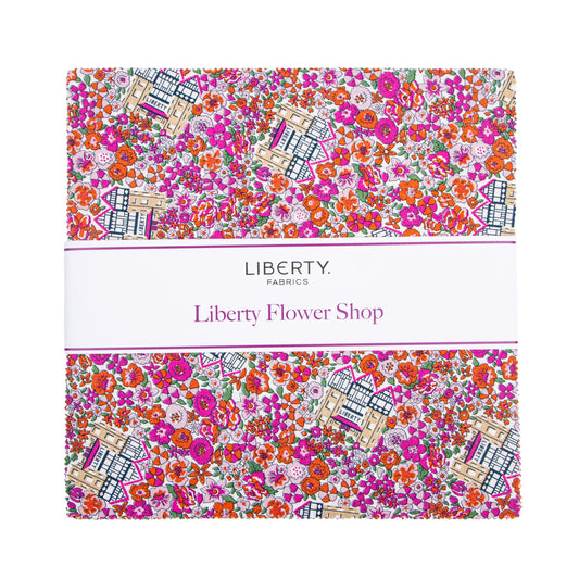 Liberty Flower Shop 10 Inch Stacker (42 pcs) by Liberty Fabrics for Riley Blake Designs