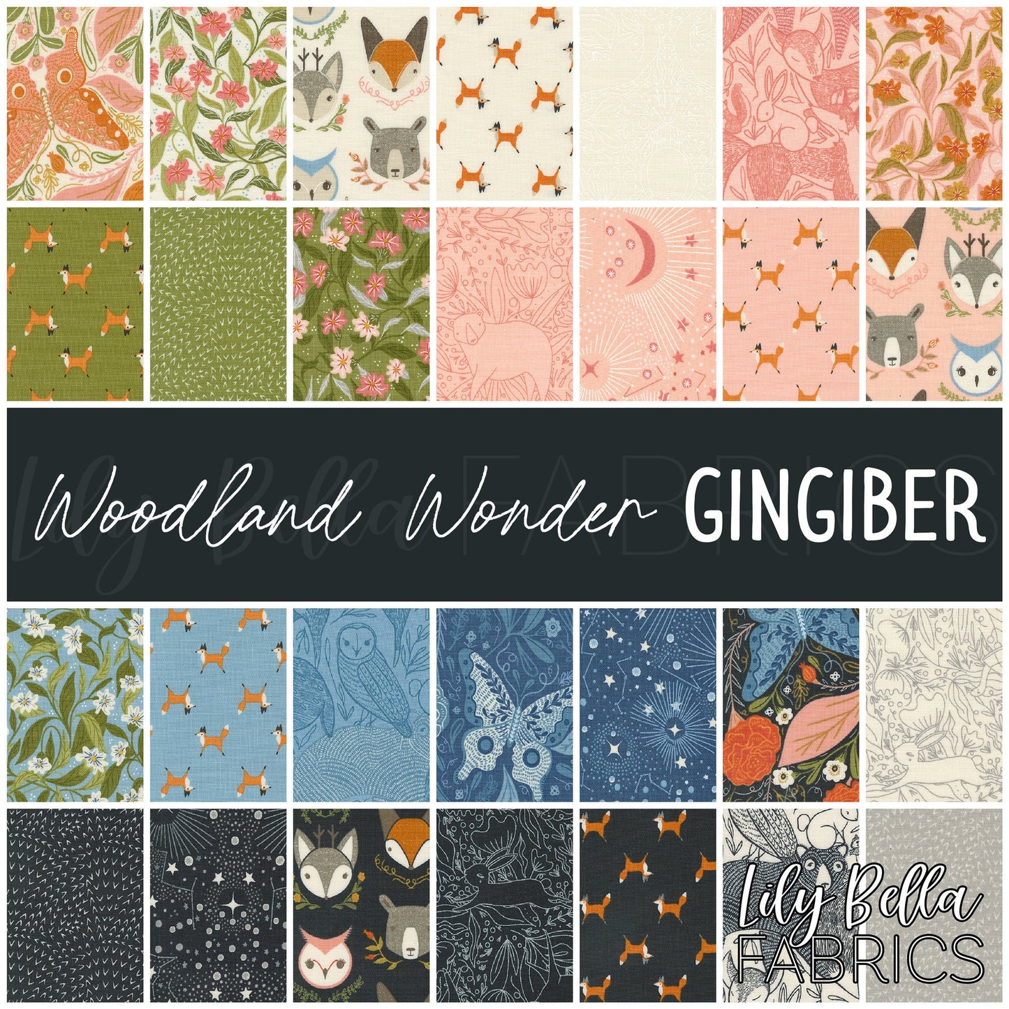 Woodland Wonder Layer Cake (42 pcs) by Gingiber for Moda