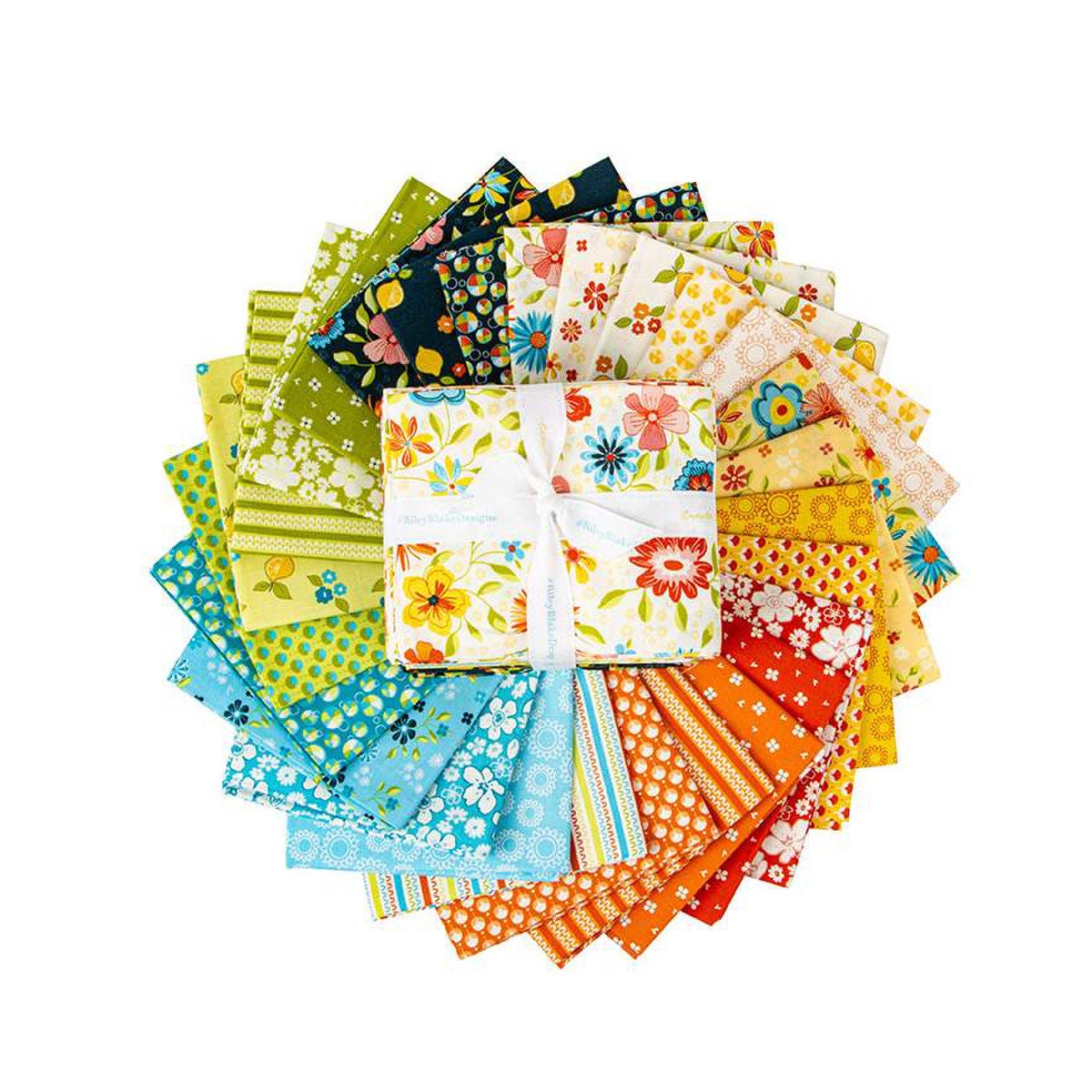 Here Comes the Sun Fat Quarter Bundle (27 pcs) by Sandy Gervais for Riley Blake