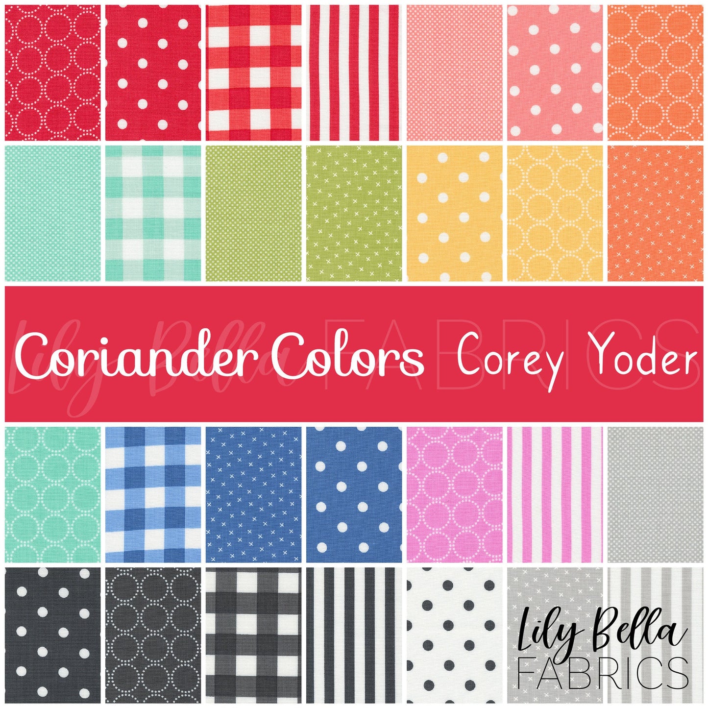 Coriander Colors Fat Quarter Bundle (28 pcs) by Corey Yoder for Moda