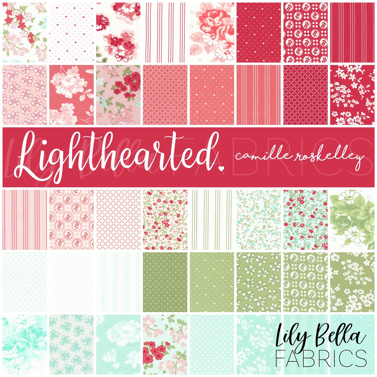 Lighthearted Fat Quarter Bundle (40 pcs) by Camille Roskelley for Moda