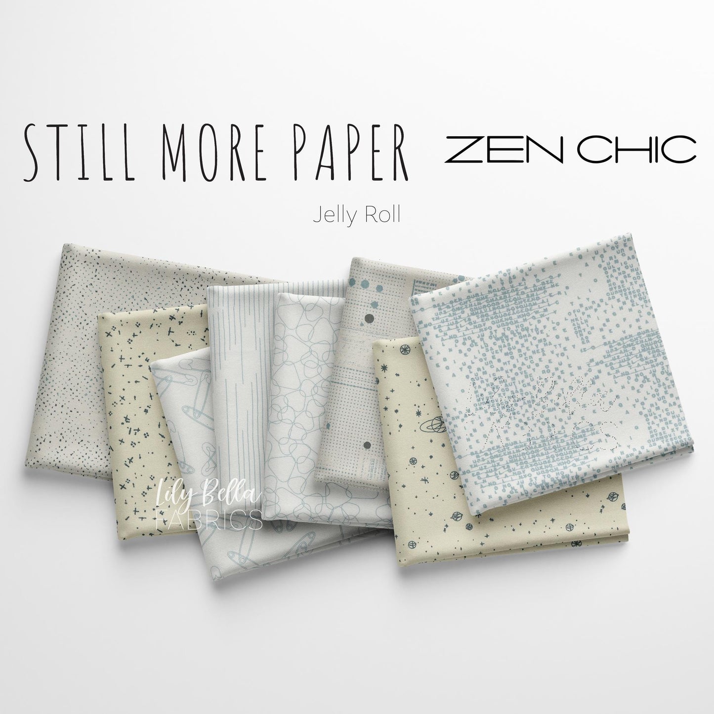 Still More Paper Jelly Roll (40 pcs) by Zen Chic for Moda