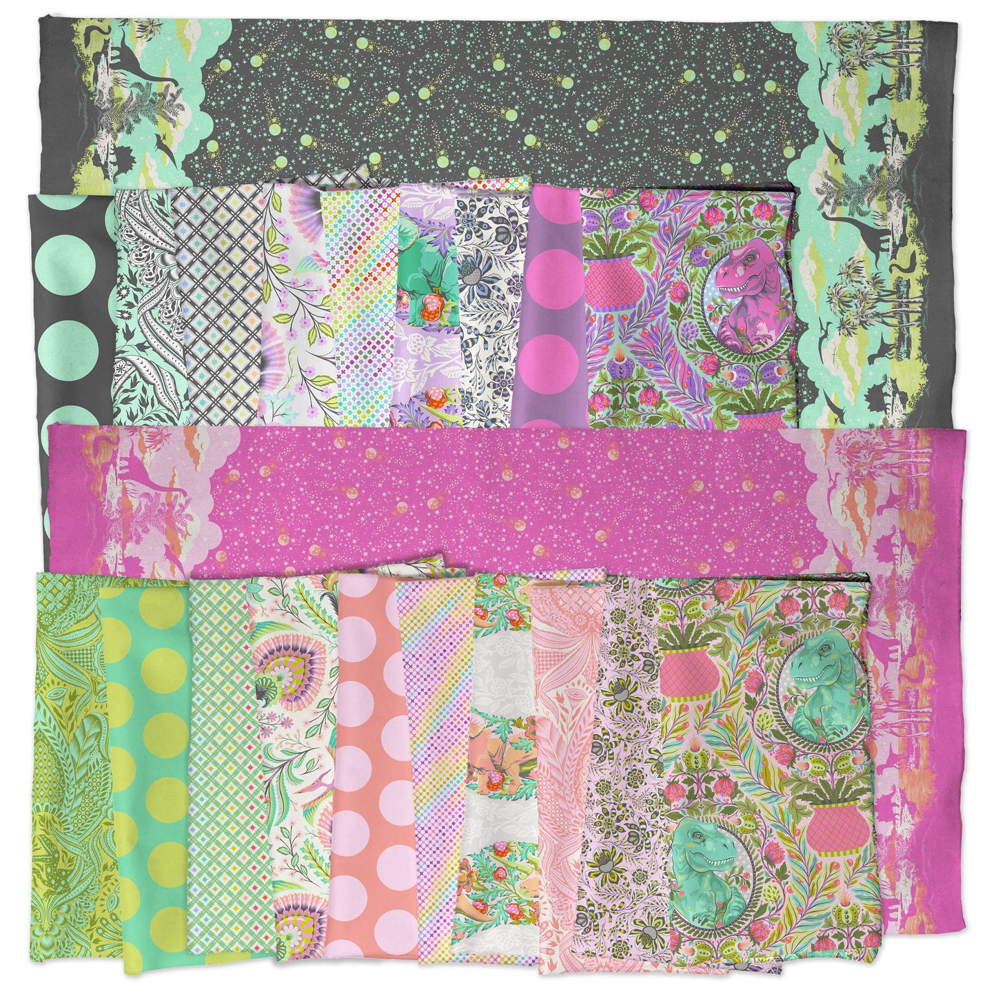 Roar! Design Roll (40 pcs) by Tula Pink for FreeSpirit