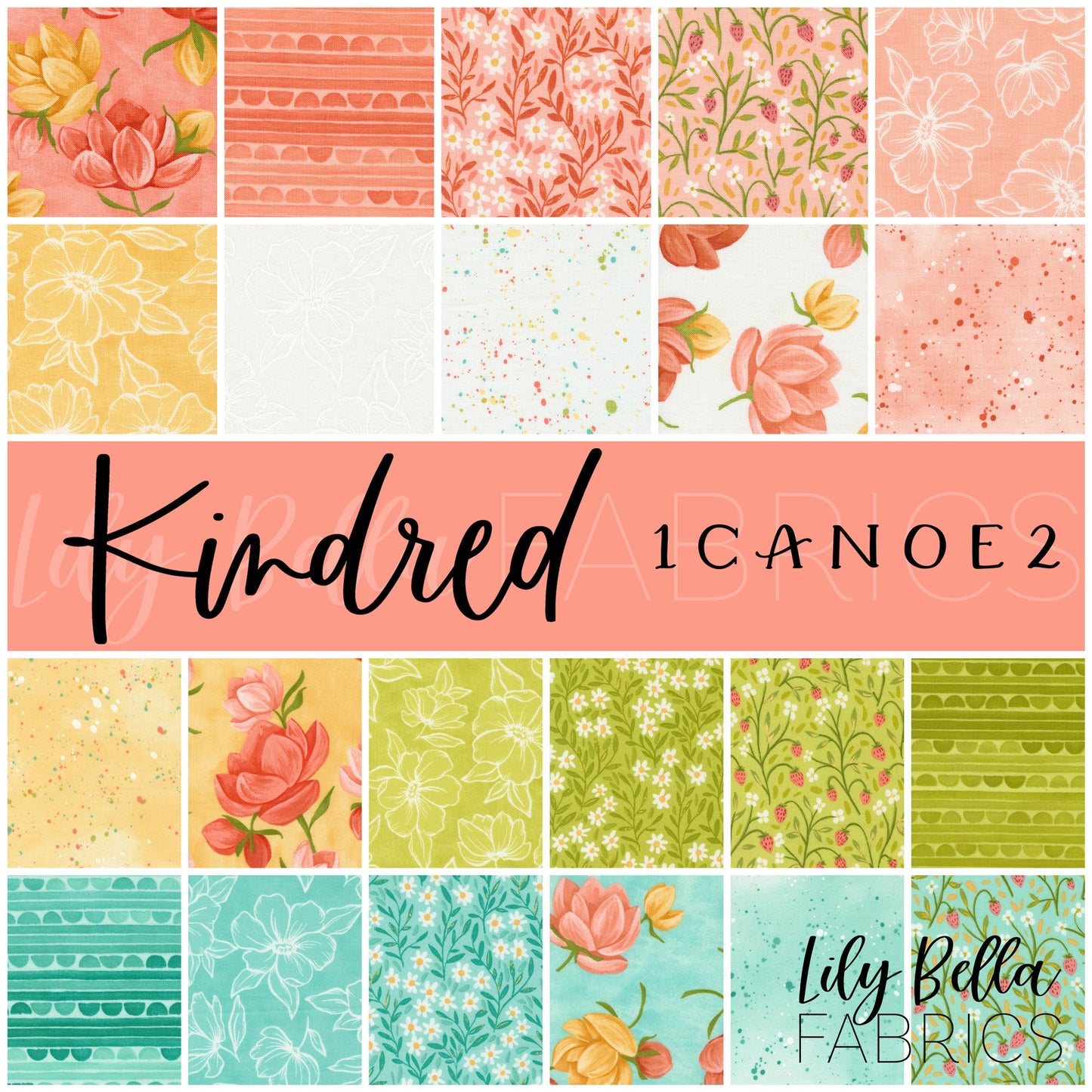 Kindred Fat Quarter Bundle (21 pcs) by 1Canoe2 for Moda