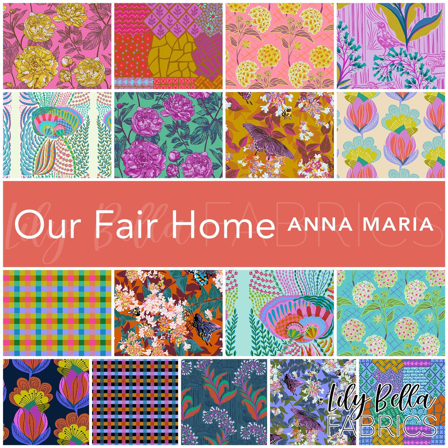 Our Fair Home Layer Cake (42 pcs) by Anna Maria for FreeSpirit