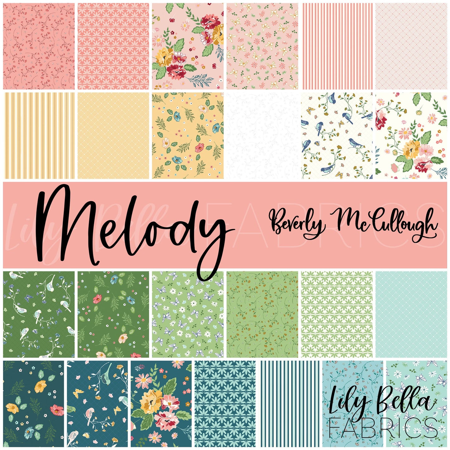 Melody Rolie Polie (40 pcs) by Beverly McCullough for Riley Blake