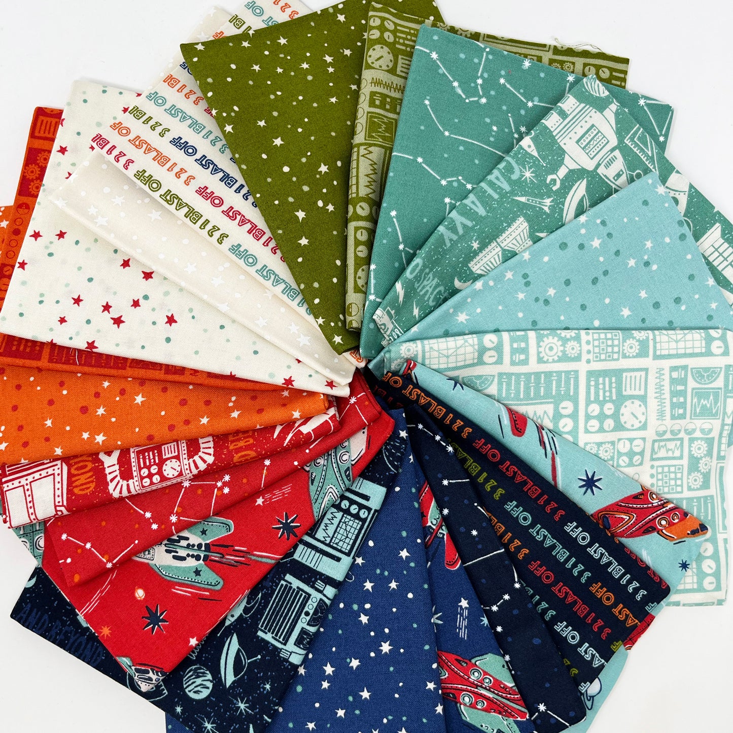 321 Blast Off Fat Quarter Bundle (20 pieces) by Stacy Iest Hsu for Moda (20950AB)