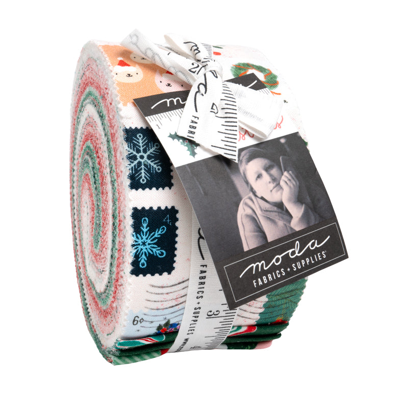 Tiny Christmas Jelly Roll (40 pcs) by Lizzy House for Moda