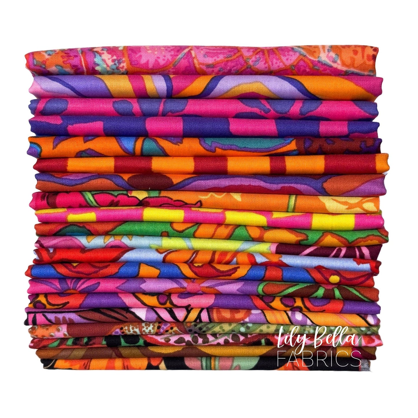 Hot - August 2024 Fat Quarter Bundle (20 pcs) by Kaffe Fassett Collective for FreeSpirit