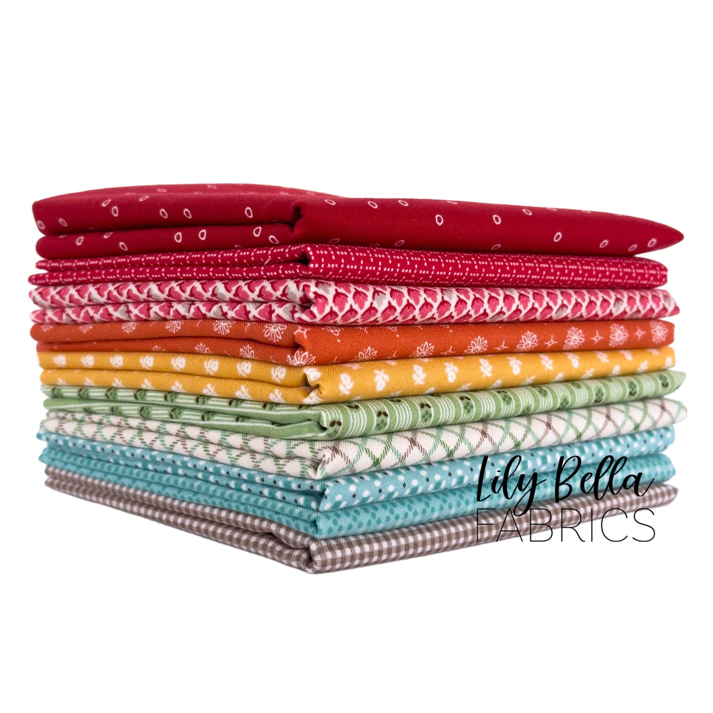 Prim Fat Quarter Bundle #2 (10 pcs) by Lori Holt for Riley Blake